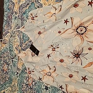 Sheilay Blue Flowered Dress 2x